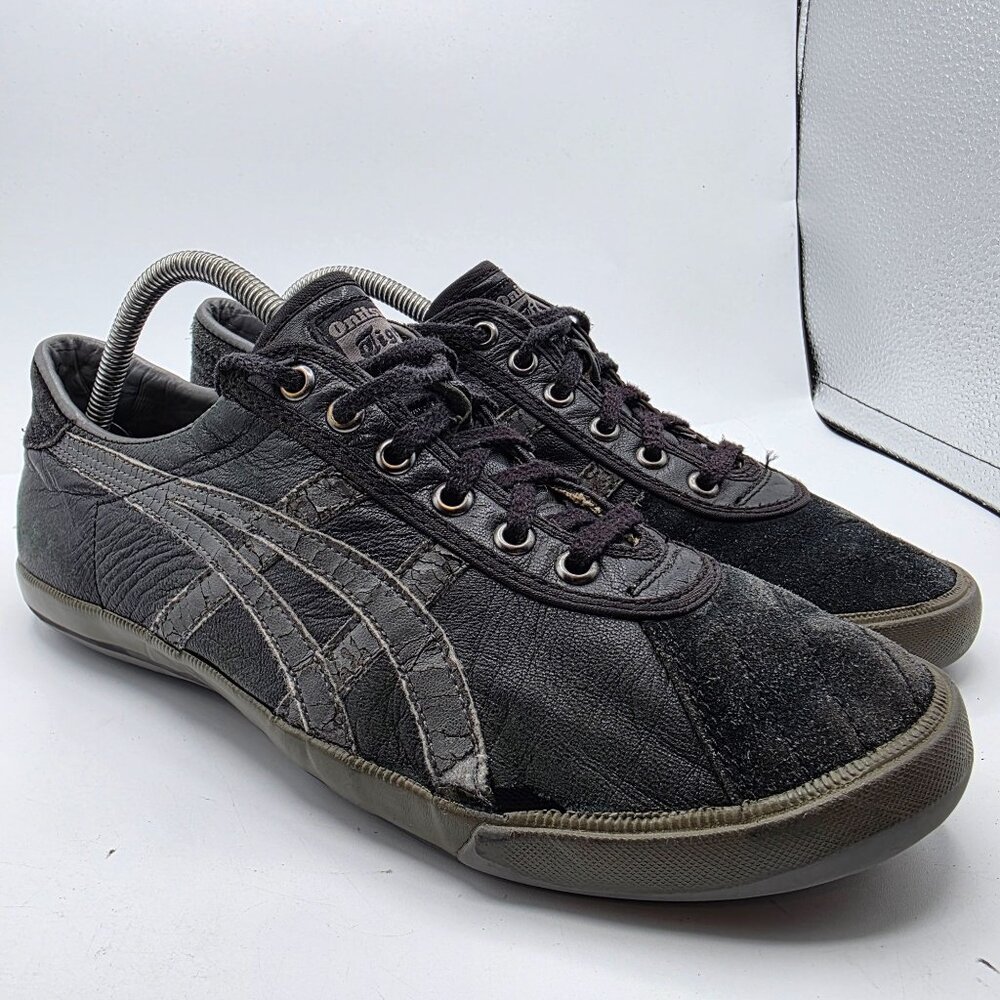 Onitsuka Tiger Rotation 77 Mens Size 10 Black Sneaker Shoes Outdoors Casual